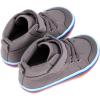 imageToddler Boys Girls Walking Shoes High Top Tennis Canvas SneakersInfantToddlerCgrey