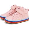 imageToddler Boys Girls Walking Shoes High Top Tennis Canvas SneakersInfantToddlerCpink