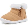 imageBMCiTYBM Baby Boy Girl Snow Boots Waterproof Winter Warm Booties Nonslip Lightweight Outdoor Shoes for First Walkers 6 9 12 18 24 MonthsInfantToddlerAcamle