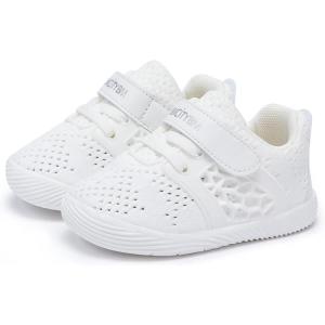 imageBMCiTYBM Baby Boy Girl Shoes Breathable Mesh Walking Shoes Lightweight NonSlip Sneakers Infant First Walkers 6 9 12 18 24 MonthBwhite