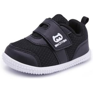 imageBMCiTYBM Baby Boy Girl Shoes Breathable Mesh Walking Shoes Lightweight NonSlip Sneakers Infant First Walkers 6 9 12 18 24 MonthEblack