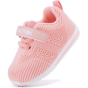 imageBMCiTYBM Baby Boy Girl Shoes Breathable Mesh Walking Shoes Lightweight NonSlip Sneakers Infant First Walkers 6 9 12 18 24 MonthFpink