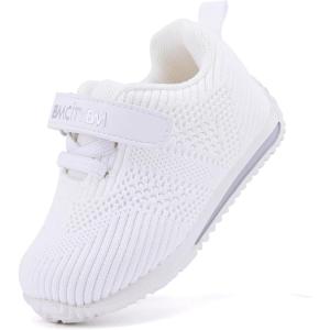 imageBMCiTYBM Baby Boy Girl Shoes Breathable Mesh Walking Shoes Lightweight NonSlip Sneakers Infant First Walkers 6 9 12 18 24 MonthFwhite