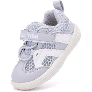 imageBMCiTYBM Baby Boy Girl Shoes Breathable Mesh Walking Shoes Lightweight NonSlip Sneakers Infant First Walkers 6 9 12 18 24 MonthGgrey