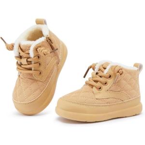 imageBMCiTYBM Baby Boy Girl Snow Boots Waterproof Winter Warm Booties Nonslip Lightweight Outdoor Shoes for First Walkers 6 9 12 18 24 MonthsInfantToddlerBcamel