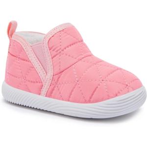 imageBMCiTYBM Baby Boy Girl Snow Boots Waterproof Winter Warm Booties Nonslip Lightweight Outdoor Shoes for First Walkers 6 9 12 18 24 MonthsInfantToddlerFpink
