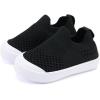 imageBMCiTYBM Baby Sneakers Girls Boys Lightweight Breathable Mesh First Walkers Shoes 624 Months1black