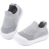 imageBMCiTYBM Baby Sneakers Girls Boys Lightweight Breathable Mesh First Walkers Shoes 624 Months1grey