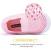 imageBMCiTYBM Baby Sneakers Girls Boys Lightweight Breathable Mesh First Walkers Shoes 624 Months1pink