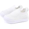 imageBMCiTYBM Baby Sneakers Girls Boys Lightweight Breathable Mesh First Walkers Shoes 624 Months1white