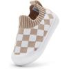 imageBMCiTYBM Baby Sneakers Girls Boys Lightweight Breathable Mesh First Walkers Shoes 624 Months2camel