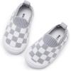 imageBMCiTYBM Baby Sneakers Girls Boys Lightweight Breathable Mesh First Walkers Shoes 624 Months2greyWhite