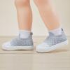 imageBMCiTYBM Baby Sneakers Girls Boys Lightweight Breathable Mesh First Walkers Shoes 624 Months3grey