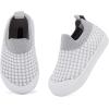 imageBMCiTYBM Baby Sneakers Girls Boys Lightweight Breathable Mesh First Walkers Shoes 624 Months82grey
