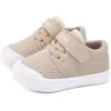 imageBMCiTYBM Baby Sneakers Girls Boys Lightweight Breathable Mesh First Walkers Shoes 624 MonthsMeshcamel