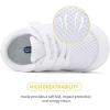 imageBMCiTYBM Baby Sneakers Girls Boys Lightweight Breathable Mesh First Walkers Shoes 624 MonthsMeshwhite