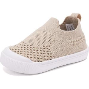 imageBMCiTYBM Baby Sneakers Girls Boys Lightweight Breathable Mesh First Walkers Shoes 624 Months1camel