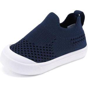 imageBMCiTYBM Baby Sneakers Girls Boys Lightweight Breathable Mesh First Walkers Shoes 624 Months1navy