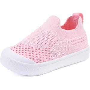imageBMCiTYBM Baby Sneakers Girls Boys Lightweight Breathable Mesh First Walkers Shoes 624 Months1pink