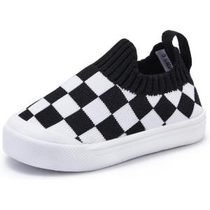 imageBMCiTYBM Baby Sneakers Girls Boys Lightweight Breathable Mesh First Walkers Shoes 624 Months2black