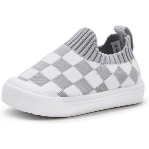 imageBMCiTYBM Baby Sneakers Girls Boys Lightweight Breathable Mesh First Walkers Shoes 624 Months2greyWhite