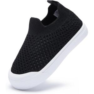 imageBMCiTYBM Baby Sneakers Girls Boys Lightweight Breathable Mesh First Walkers Shoes 624 Months3black