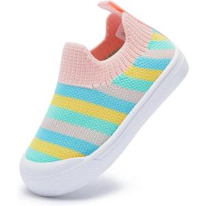 imageBMCiTYBM Baby Sneakers Girls Boys Lightweight Breathable Mesh First Walkers Shoes 624 Months3multicolor