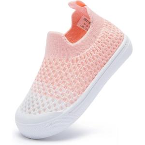 imageBMCiTYBM Baby Sneakers Girls Boys Lightweight Breathable Mesh First Walkers Shoes 624 Months3pink