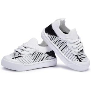 imageBMCiTYBM Baby Sneakers Girls Boys Lightweight Breathable Mesh First Walkers Shoes 624 Months7black