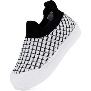imageBMCiTYBM Baby Sneakers Girls Boys Lightweight Breathable Mesh First Walkers Shoes 624 Months82black