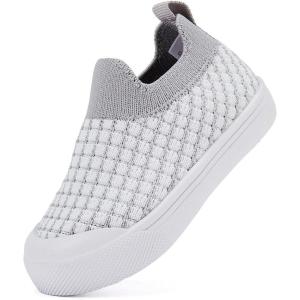 imageBMCiTYBM Baby Sneakers Girls Boys Lightweight Breathable Mesh First Walkers Shoes 624 Months82grey