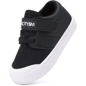 imageBMCiTYBM Baby Sneakers Girls Boys Lightweight Breathable Mesh First Walkers Shoes 624 MonthsMeshblack