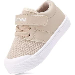 imageBMCiTYBM Baby Sneakers Girls Boys Lightweight Breathable Mesh First Walkers Shoes 624 MonthsMeshcamel