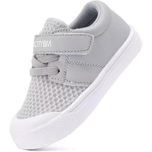 imageBMCiTYBM Baby Sneakers Girls Boys Lightweight Breathable Mesh First Walkers Shoes 624 MonthsMeshgrey