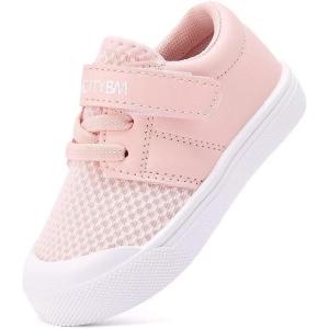 imageBMCiTYBM Baby Sneakers Girls Boys Lightweight Breathable Mesh First Walkers Shoes 624 MonthsMeshpink