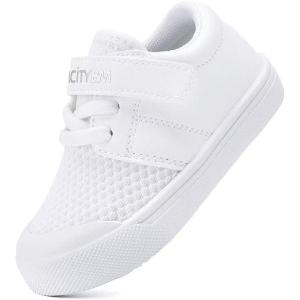 imageBMCiTYBM Baby Sneakers Girls Boys Lightweight Breathable Mesh First Walkers Shoes 624 MonthsMeshwhite