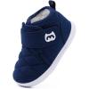 imageBMCiTYBM Baby Shoes Boy Girl Sneakers Winter Warm Non Slip First Walking Infant Shoes 624 Months1navywinter