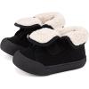 imageBMCiTYBM Baby Shoes Boy Girl Sneakers Winter Warm Non Slip First Walking Infant Shoes 624 MonthsHigh Black