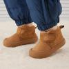 imageBMCiTYBM Baby Shoes Boy Girl Sneakers Winter Warm Non Slip First Walking Infant Shoes 624 MonthsHigh Top Brown