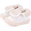 imageBMCiTYBM Baby Shoes Boy Girl Sneakers Winter Warm Non Slip First Walking Infant Shoes 624 MonthsHigh White