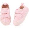 imageBMCiTYBM Baby Shoes Boy Girl Sneakers Winter Warm Non Slip First Walking Infant Shoes 624 MonthsTwo Strap Pink