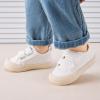 imageBMCiTYBM Baby Shoes Boy Girl Sneakers Winter Warm Non Slip First Walking Infant Shoes 624 MonthsTwo Strap White