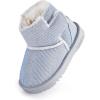 imageBMCiTYBM Baby Snow Winter Boots Girls Boys Sequin Fur Lined Shoes 6 12 18 24 Months Grey Size 1824 Months Toddler