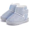 imageBMCiTYBM Baby Snow Winter Boots Girls Boys Sequin Fur Lined Shoes 6 12 18 24 Months Grey Size 1824 Months Toddler