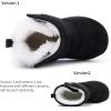 imageBMCiTYBM Girls Boys Snow Boots Warm Winter Fur Lined Baby Shoes InfantToddlerLittle Kid1black