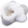 imageBMCiTYBM Girls Boys Snow Boots Warm Winter Fur Lined Baby Shoes InfantToddlerLittle Kid1light Grey