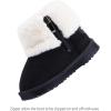 imageBMCiTYBM Girls Boys Snow Boots Warm Winter Fur Lined Baby Shoes InfantToddlerLittle Kid2black