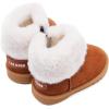 imageBMCiTYBM Girls Boys Snow Boots Warm Winter Fur Lined Baby Shoes InfantToddlerLittle Kid2brown