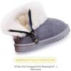 imageBMCiTYBM Girls Boys Snow Boots Warm Winter Fur Lined Baby Shoes InfantToddlerLittle Kid2grey
