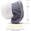 imageBMCiTYBM Girls Boys Snow Boots Warm Winter Fur Lined Baby Shoes InfantToddlerLittle Kid2grey